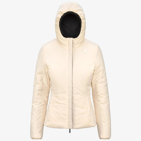 Giubbino Donna corto Lily Warm Double Lilla beige K-Way- Francavilla Moda